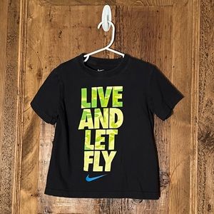 B2G1 Free- Kids Nike Live and Let Fly Short Sleeve T-Shirt. Size 4